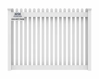 Vinyl style: Picket Fence, 2 inch space