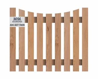 Wood style: Picket Scalloped